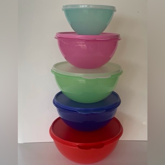 Vintage Tupperware  Wonderlier Bowl 5-Pc Set - Picture 16 of 16